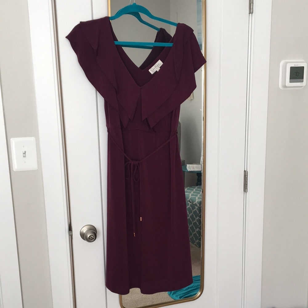 Jessica Simpson maternity dark purple dress!
